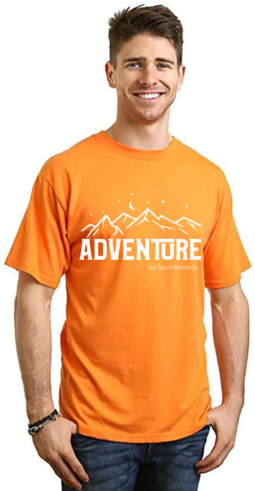 Adventure Printed Men's Bamboo Viscose/Organic Cotton Short Sleeve T-Shirt
