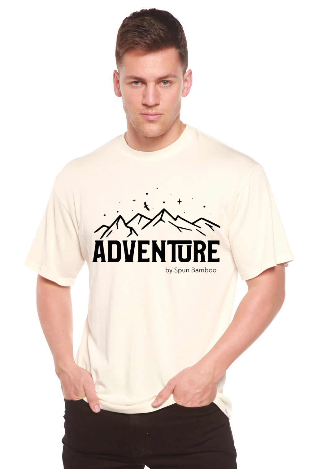 Adventure Printed Men's Bamboo Viscose/Organic Cotton Short Sleeve T-Shirt