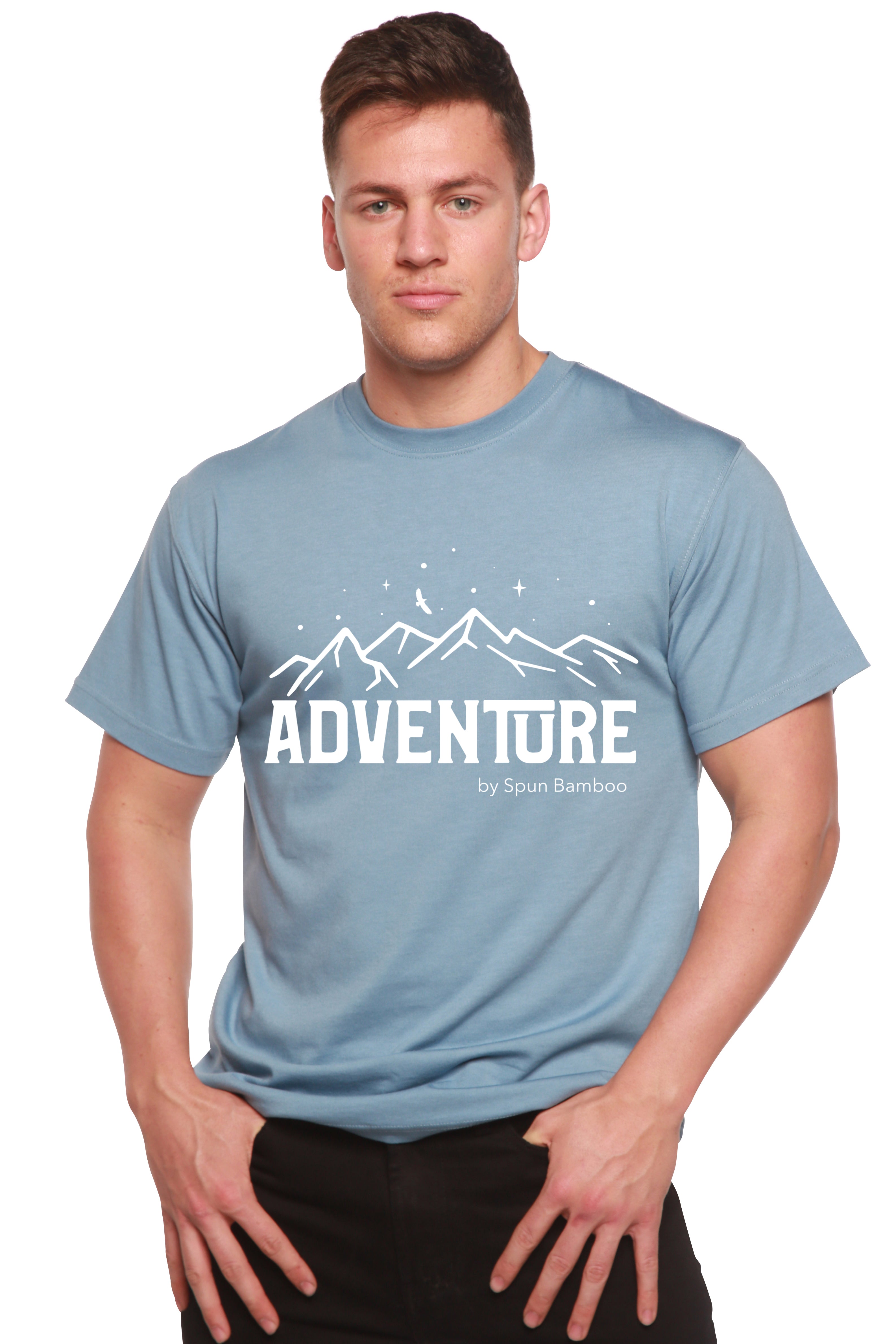 Adventure Printed Men's Bamboo Viscose/Organic Cotton Short Sleeve T-Shirt